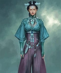 Chinese Lady Art paint by numbers