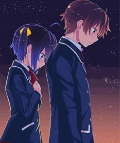 Chuunibyou Togashi Yuuta And Rikka Takanashi paint by numbers