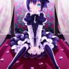 Cute Rikka Takanashi Anime Girl paint by numbers