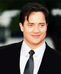 Classy Brendan Fraser paint by numbers