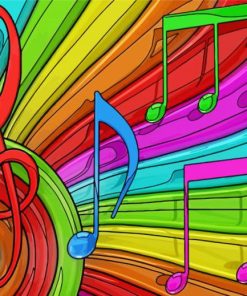 Colorful Music paint by numbers