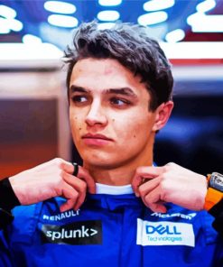 Cool Lando Norris paint by numbers