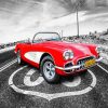 Corvette Route 66 paint by number