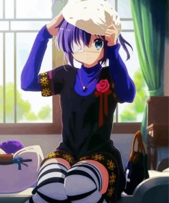 Cute Rikka Takanashi paint by numbers