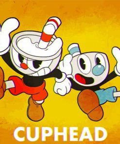 Cuphead Poster paint by numbers