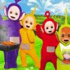 Cute Teletubbies paint by number