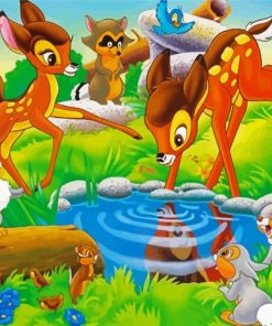 Disney Bambi And Friends paint by number