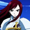 Erza Scarlet Fairy Tail paint by numbers