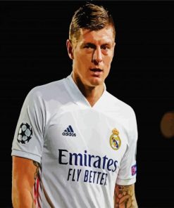 Footballer Toni Kroos paint by number