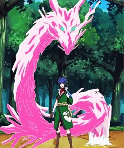 Guren And Crystal Dragon paint by number