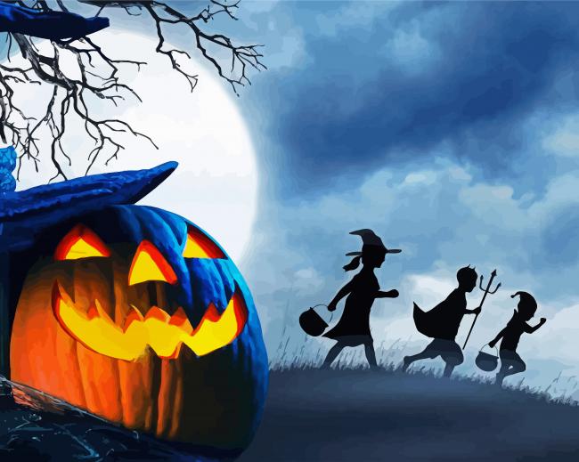 Halloween Night paint by numbers