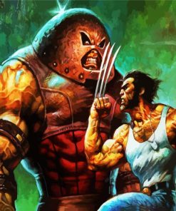 Juggernaut And Wolverine paint by number