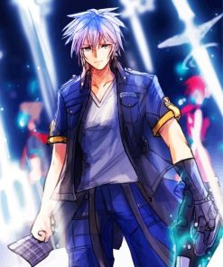 Kingdom Hearts Riku Character paint by numbers