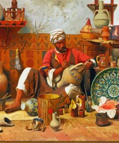 L Atelier De Poterie Tanger By Jean Discart paint by number