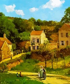 Lhermitage At Pontoise Pissarro Art paint by numbers