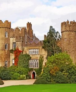 Malahide Castle Ireland paint by number