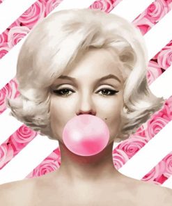 Marlyn Monroe And Bubblegum paint by number