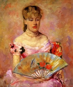 Mary Cassatt Lady With Fan paint by numbers