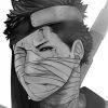 Monochrome Zabuza Momochi paint by number