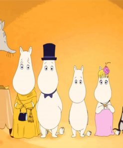 Moomins On The Riviera Family paint by numbers