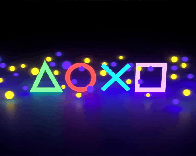 Playstation Art paint by numbers