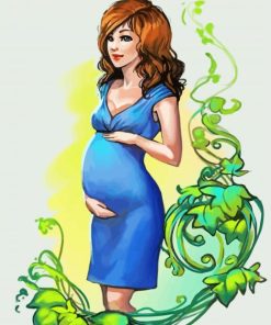 Pregnant Woman Animation paint by numbers