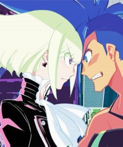 Promare Animation paint by numbers