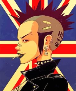 Punk Girl paint by number