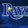 Rays Baseball Logo paint by numbers