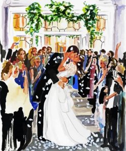 Romantic Wedding Day paint by number