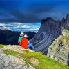 Seceda Mountain Italy Landscape paint by numbers