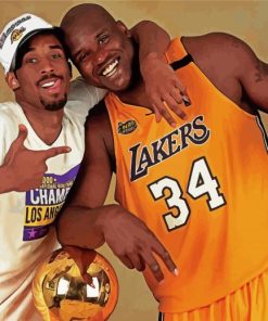 shaquille O Neal And kobe paint by numbers