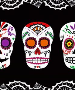 Sugar Skulls Art paint by numbers