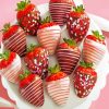 Sweet Strawberries With Chocolate paint by numbers