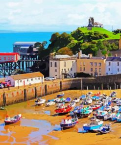 Tenby Wales paint by number