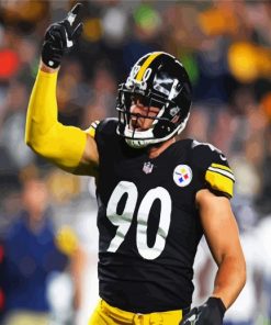 Tj Watt Pittsburgh Steelers paint by numbers