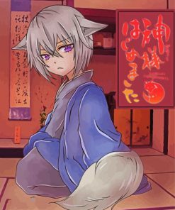 Tomoe Anime Character paint by numbers