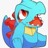 Totodile Pokemon Anime paint by numbers