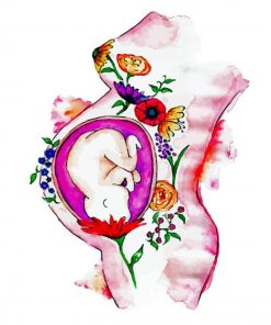 Unborn Baby Art paint by number