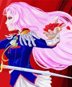 Utena Tenjou Anime Girl paint by numbers