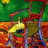 Van Gogh Gauguins Chair paint by number