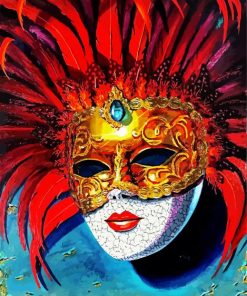 Venetian Mask paint by number