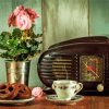 Vintage Coffee And Radio paint by numbers