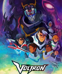 Voltron Legendary Defender Anime paint by numbers