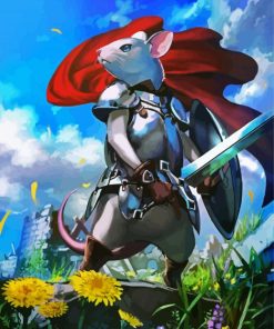 Warrior Mouse paint by number