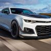White Camaro paint by numbers