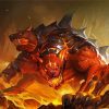 Wild Cerberus paint by numbers