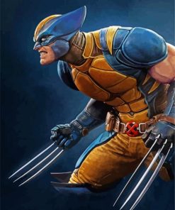 Wolverine Illustration Art paint by number