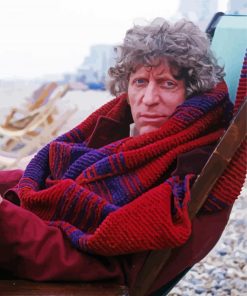 Actor Tom Baker paint by numbers