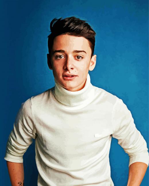 Actor Noah Schnapp paint by number